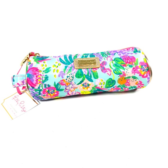 Lilly Pulitzer Me and My Zesty Pencil Pouch with Matching Pen NWT - Picture 3 of 11